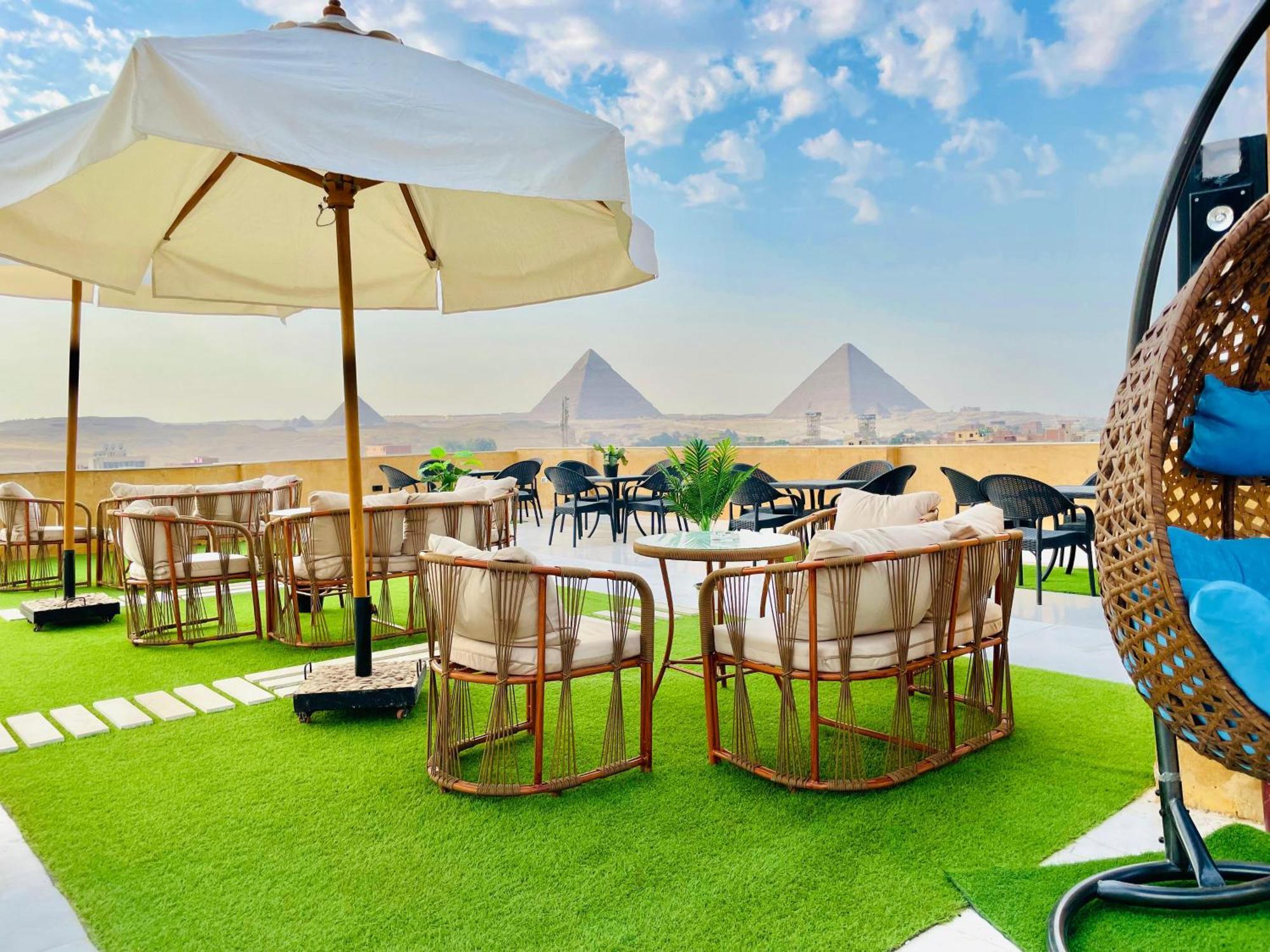 Palm Pyramids View Inn Kafret el-Gabal 外观 照片